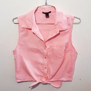 🍬Neon pink shirt tank🍬